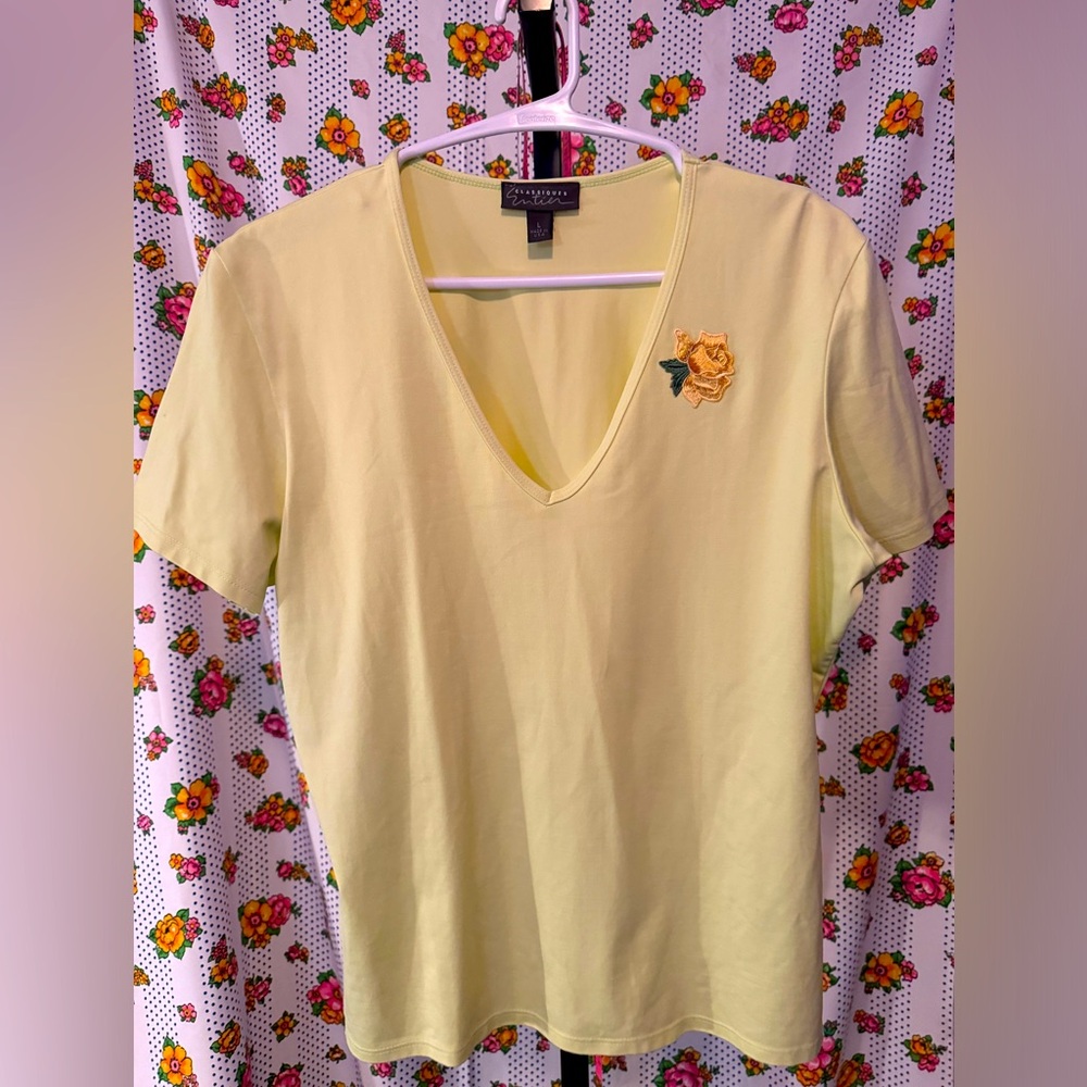 VTG Classiques Floral Aplique Top